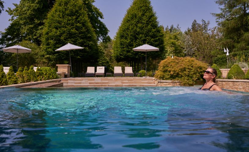 Indoor pool at Lucknam Park